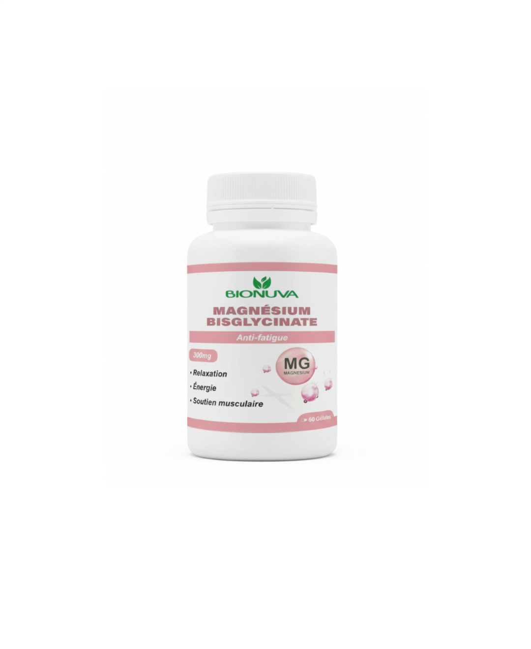 BIONUVA MAGNÉSIUM BISGLYCINATE 60 GÉLULES