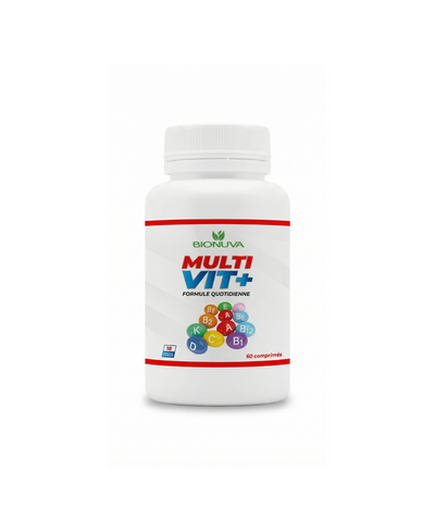 BIONUVA MULTIVITAMINES + • Tonus Global & Défenses Immunitaires • 60 Gélules