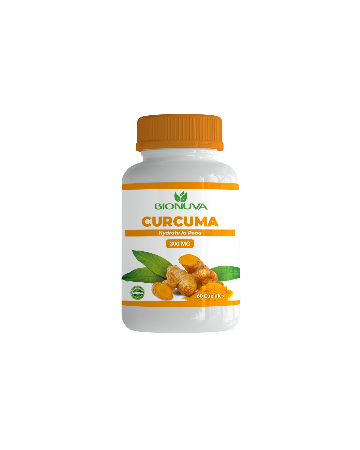 Flacon de Curcuma Bionuva 500 mg – Anti-inflammatoire naturel pour douleurs et articulations