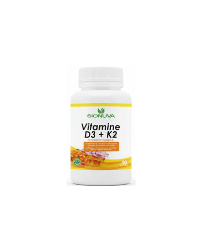 BIONUVA VITAMINE D3+K2 30 CAPSULES