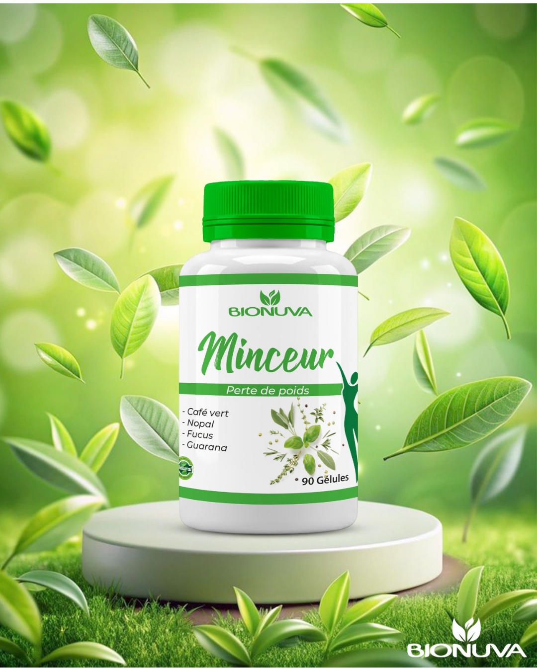BIONUVA COMPLEXE MINCEUR • Action Brûle-Graisses & Détox • 60 Gélules