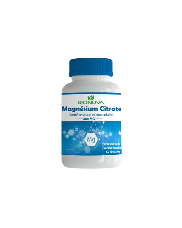 BIONUVA MAGNÉSIUM CITRATE 60 GÉLULES