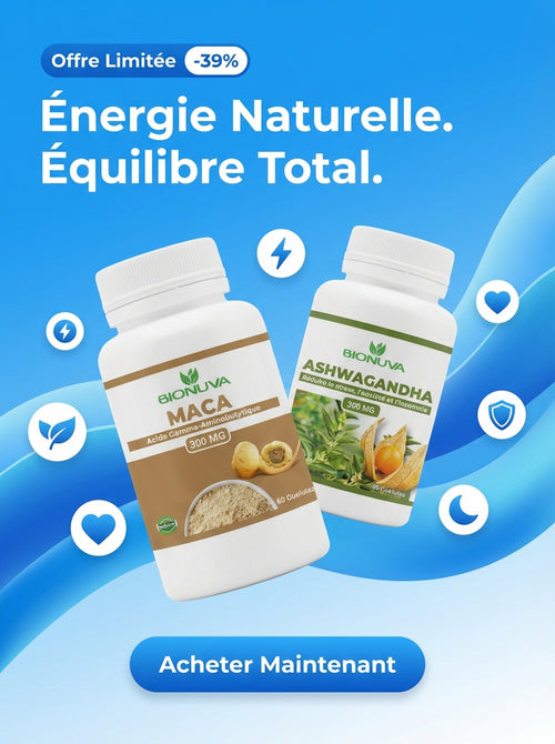 PACK BIONUVA ASHWAGANDHA 60 GÉLULES + MACA 60 GÉLULES