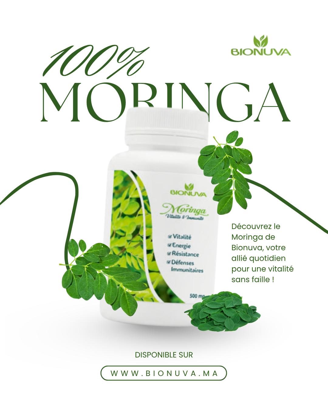 BIONUVA MORINGA 120 COMPRIMÉS