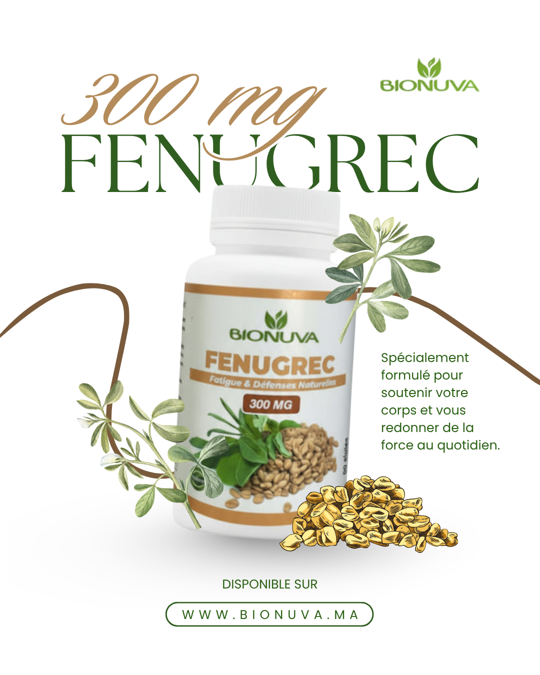 BIONUVA FENUGREC 60 GÉLULES