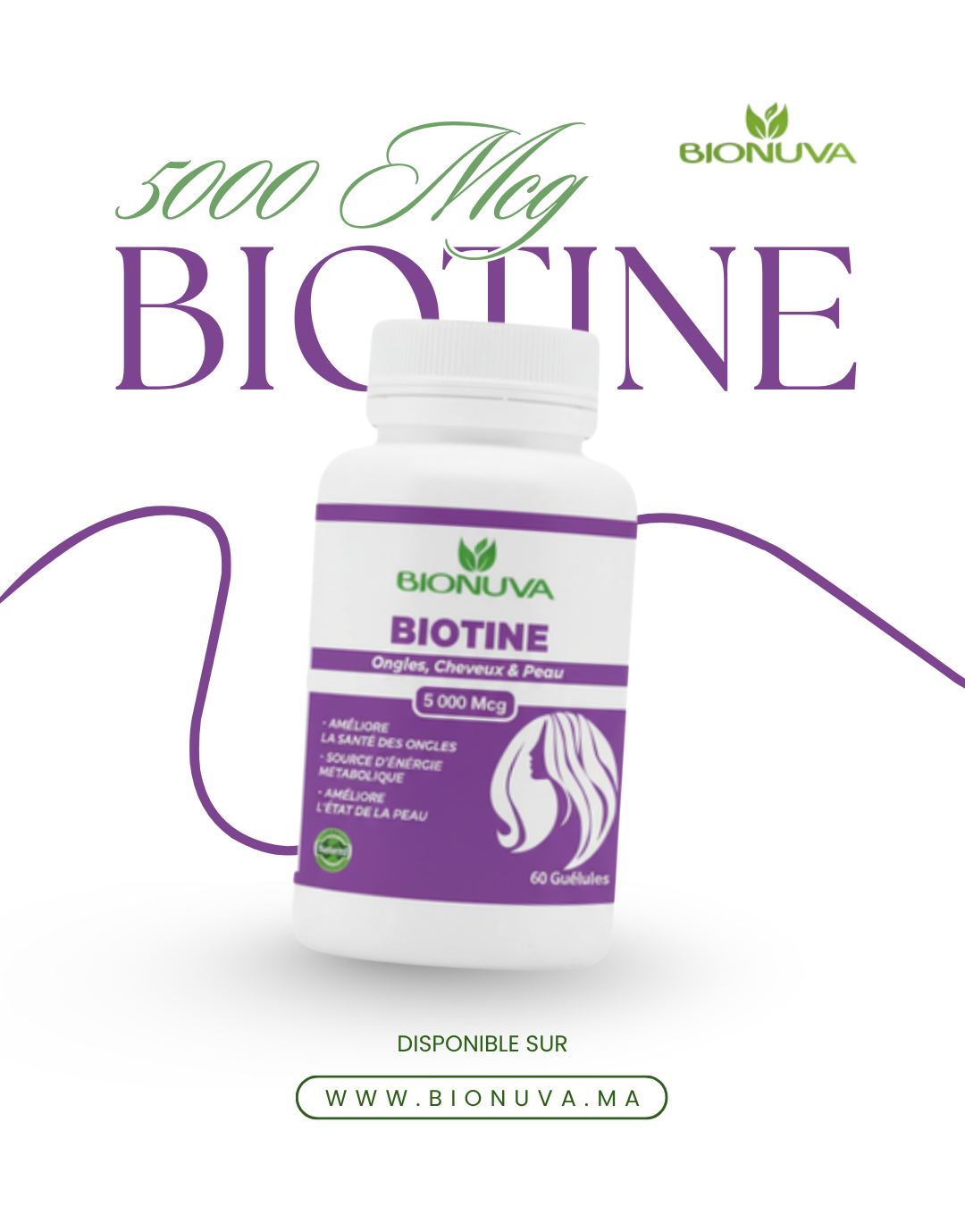 BIONUVA BIOTINE 60 CAPSULES