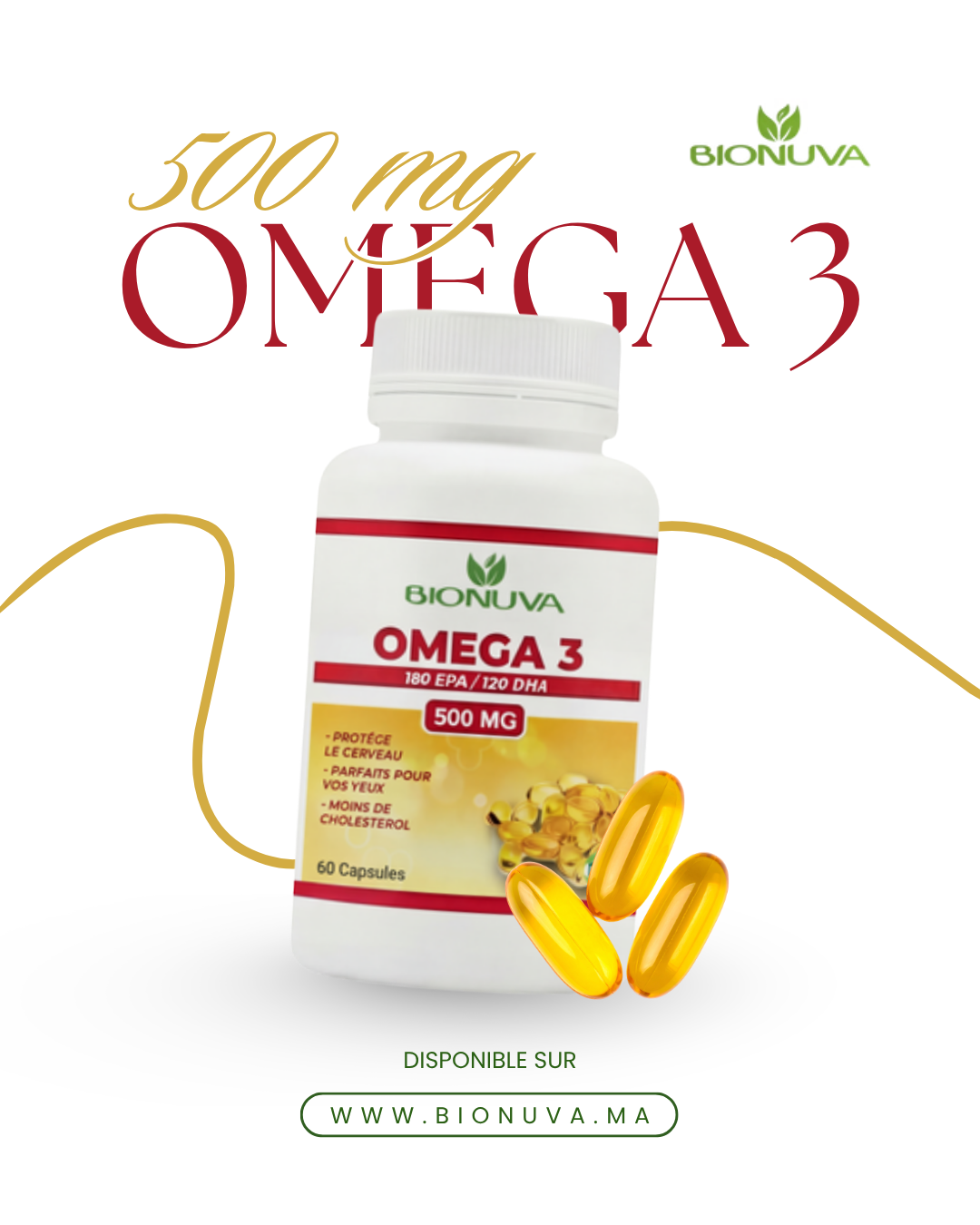 BIONUVA OMEGA 3 - 60 CAPSULES