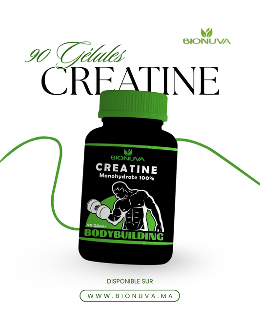 BIONUVA CRÉATINE • Force & Congestion Musculaire • 90 Gélules