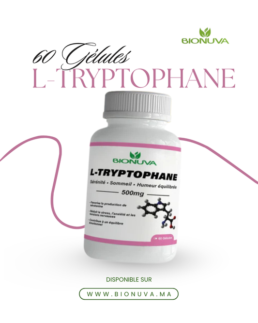 BIONUVA L-TRYPTOPHANE • Humeur Positive & Bien-être Mental • 60 Gélules