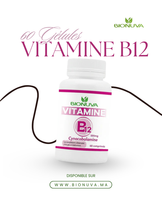 BIONUVA VITAMINE B12 • Énergie Cellulaire & Anti-Fatigue • 60 Gélules