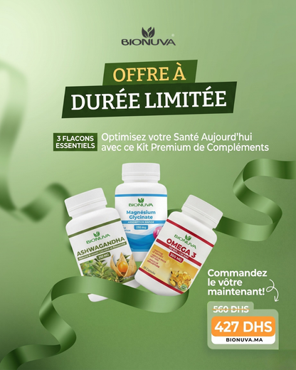 Pack Sérénité Absolue (Oméga 3 + Ashwagandha + Magnésium Glycinate)