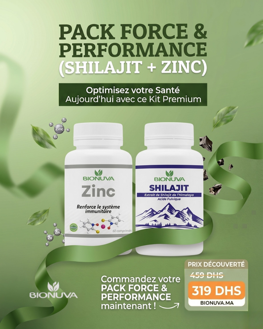 Pack Force et Vitalité : Shilajit & Zinc