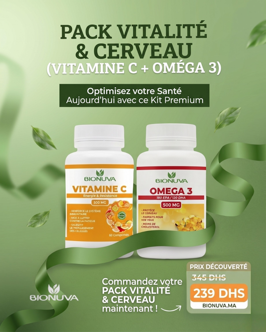 Pack Vitalité Cardiovasculaire : Vitamine C & Omega 3