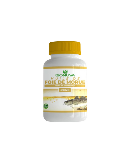 Huile de foie de morue Bionuva – oméga 3, vitamine D et soutien immunitaire naturel
