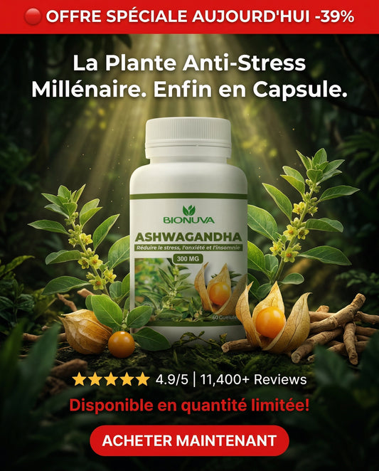 BIONUVA ASHWAGANDHA 60 GÉLULES