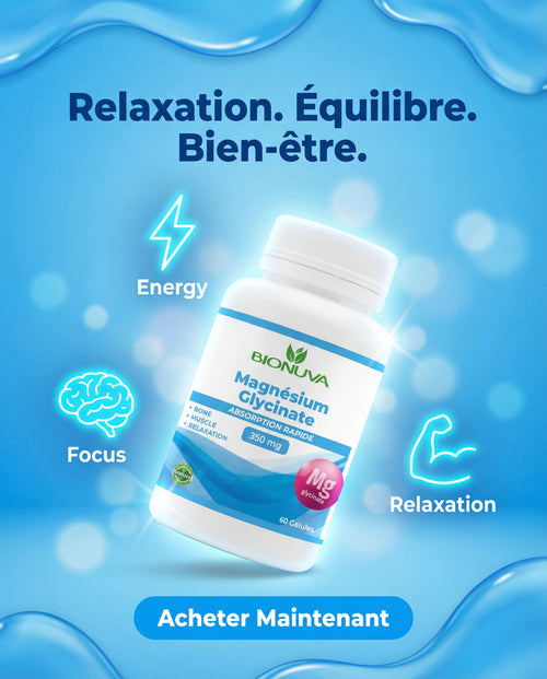 BIONUVA MAGNÉSIUM GLYCINATE 60 GÉLULES