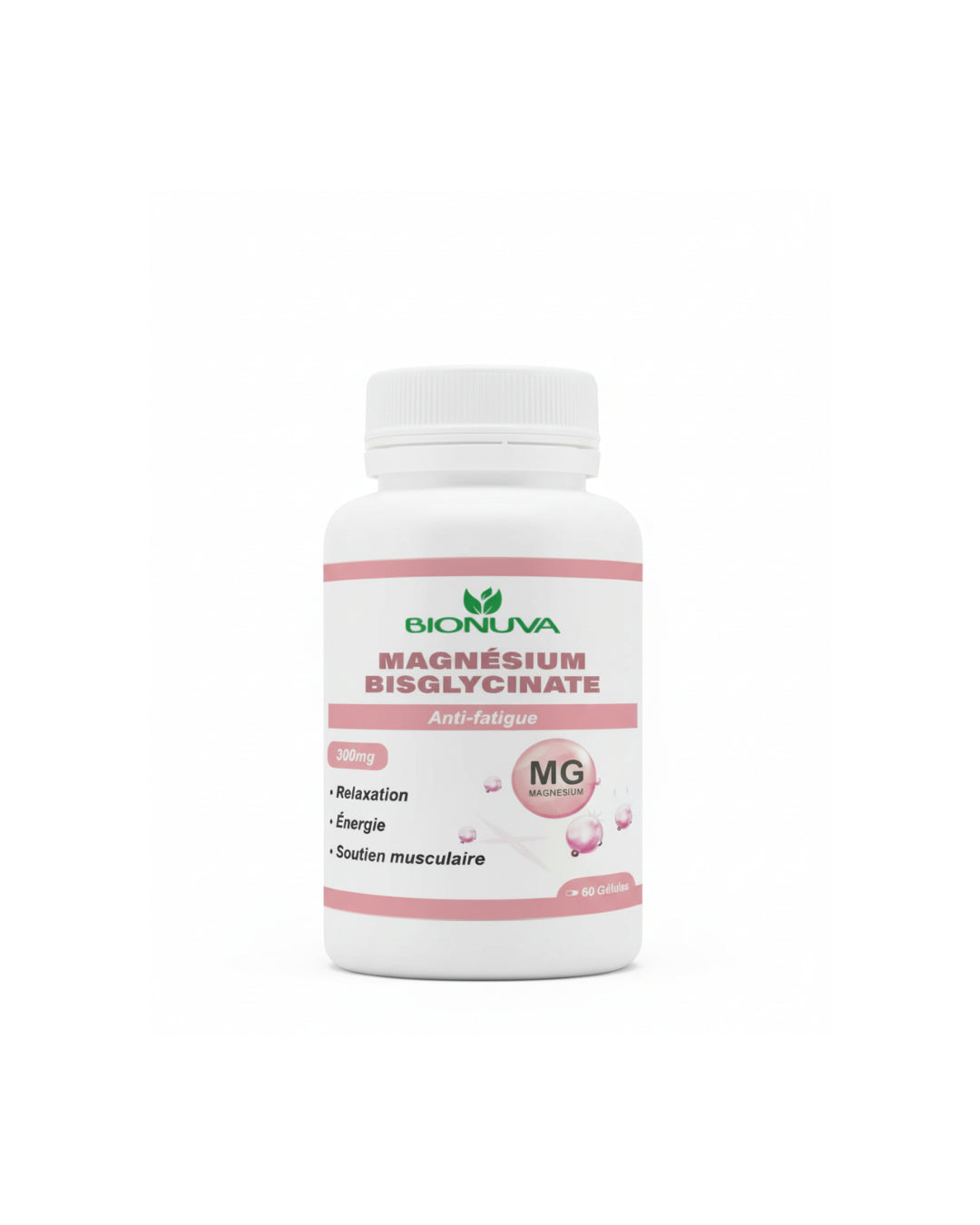 PACK BIONUVA  MAGNÉSIUM BISGLYCINATE 60 GÉLULES+ ZINC 60 COMPRIMÉS + VITAMINE D3 +K2 30CAPSULES